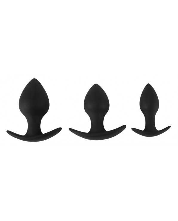 Anal Trainer Set silicone 3 pezzi - Black Velvets