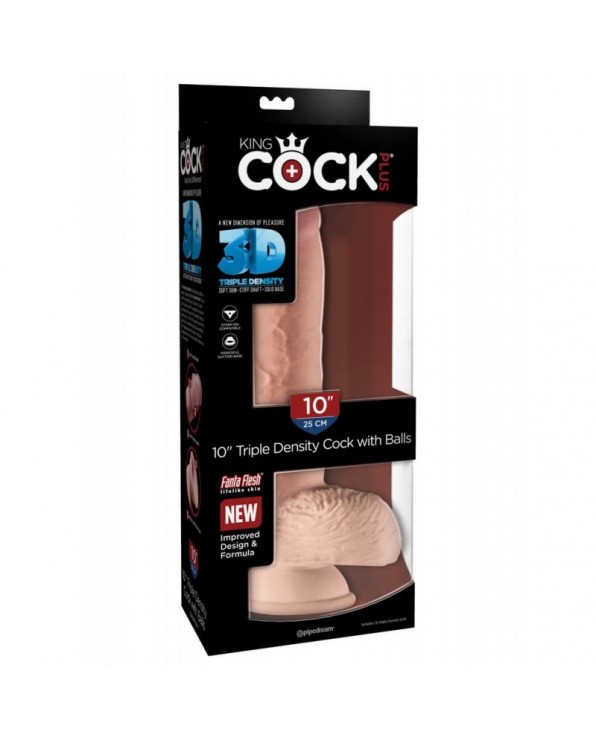 King Cock Plus 25 cm Triple Density Cock with Balls - 10 Inch