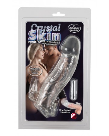 Crystal Skin Penis Sleeve Vibro