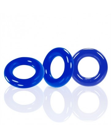 Oxballs WILLY RINGS confezione da 3 anelli fallici - Police Blue