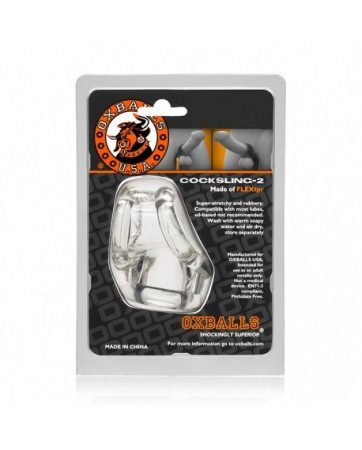 COSTRITTORE PER PENE E TESTICOLI - COCKSLING 2 CLEAR