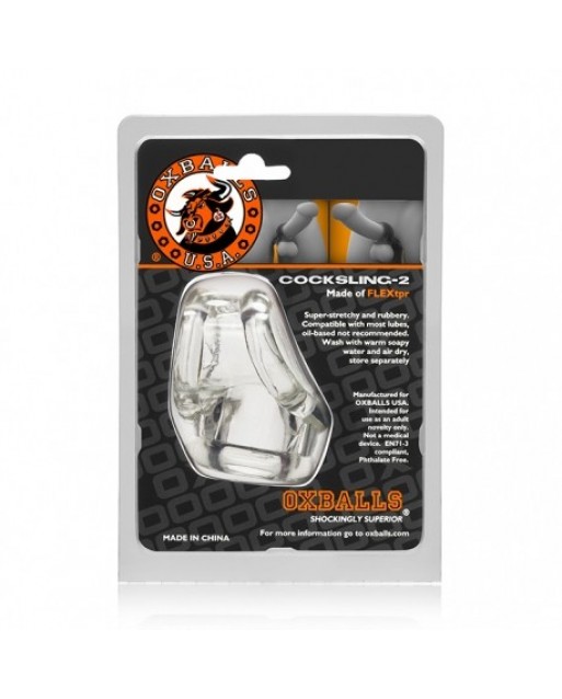 COSTRITTORE PER PENE E TESTICOLI - COCKSLING 2 CLEAR COSTRITTORE PER PENE E TESTICOLI - COCKSLING 2 CLEAR