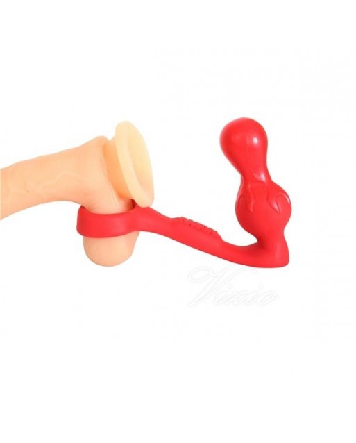 Stimolante Clencher Red - Cock Ring + Butt Plug - Rascal