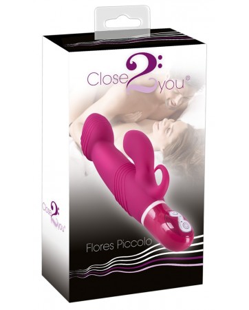 "Flores Piccolo" - Vibratore con stimolatore clitorideo - Close 2 You