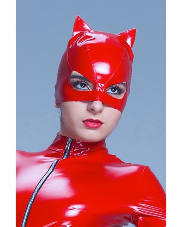 Red Vinyl Cat Mask