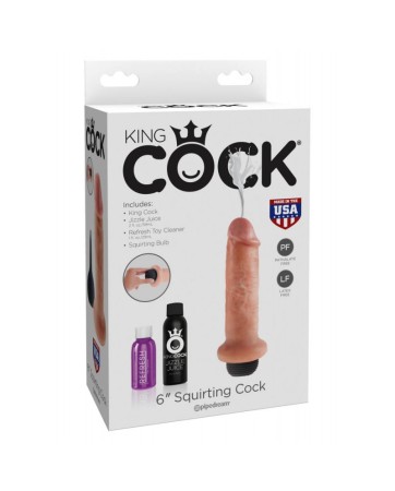 King Cock 6 pollici Squirting Cock Flesh