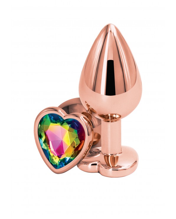Plug anale - Rear Assets Rose Gold Heart Medium Multicolor