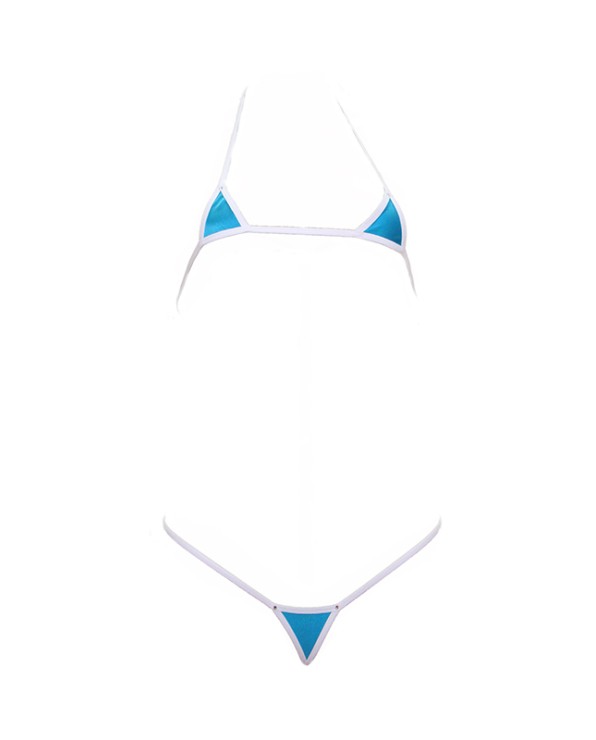Bikini Short Mini Azzurro - Foly Lingerie